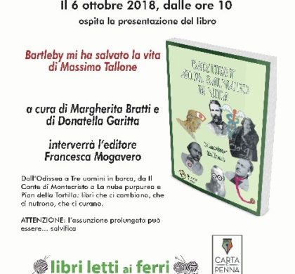 “Bartleby mi ha salvato la vita” di Massimo Tallone