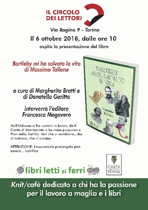 “Bartleby mi ha salvato la vita” di Massimo Tallone