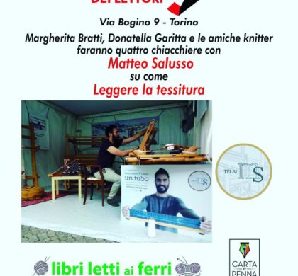 Tessitura e letteratura al Circolo dei lettori con Matteo Salusso