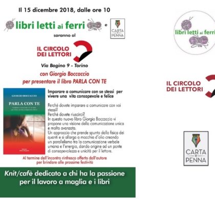 “Parla con te” con Giorgio Boccaccio al Circolo dei lettori