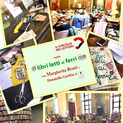 Libri letti ai ferri il “Knit/cafè” al Circolo dei Lettori