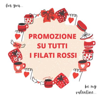 PROMOZIONE SU TUTTI I FILATI ROSSI VIACALIMALA SHOP